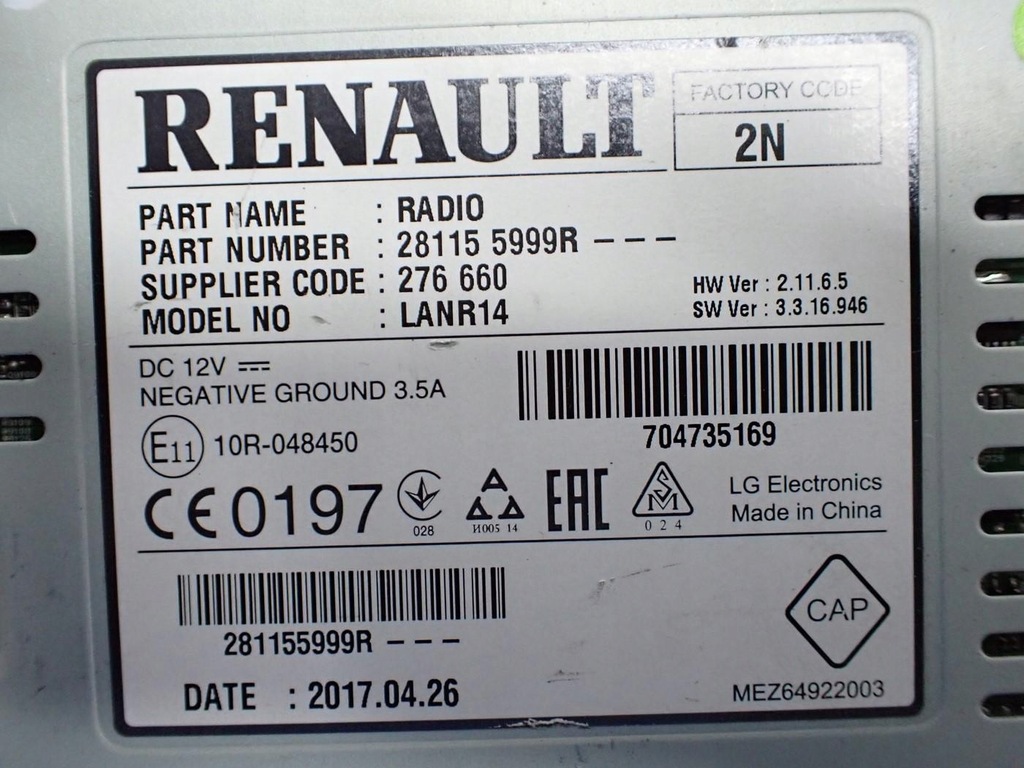 фото №16, Навигация navi радио дисплей заводская 280909173r renault talisman 18r