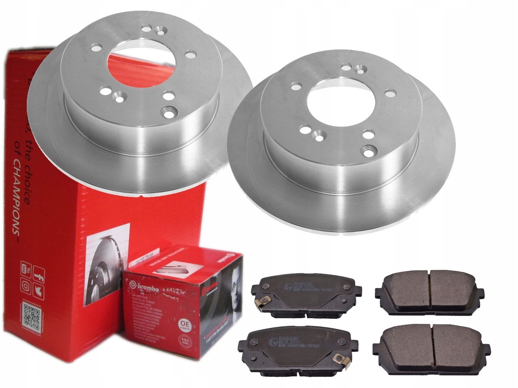 фото №1, Гальмівні диски гальмівні колодки brembo задня kia carens iii 275mm