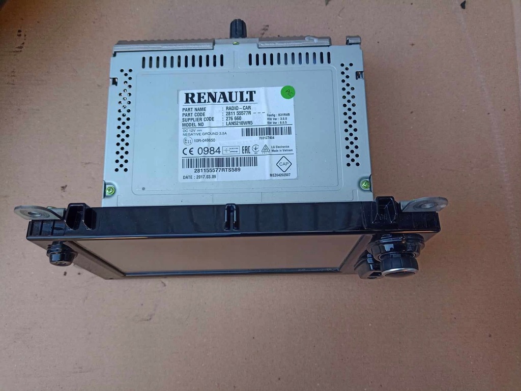 фото №3, Дисплей экран радио navi renault clio iv