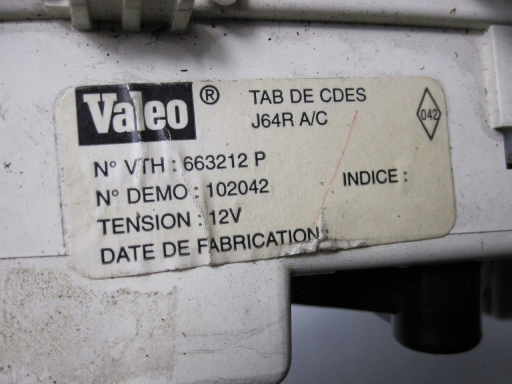 фото №6, Панель кондиціонера renault scenic i fl 00r