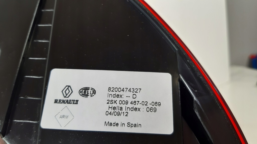 фото №6, Renault scenic ii лампа права задня 8200474327