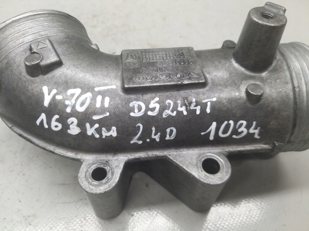 фото №9, Труба інтеркулер повітрозабірник 2.4 d5 163km d5244t volvo v70 ii xc70 s80 08631538