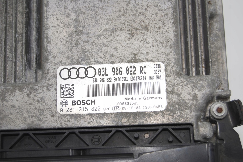 фото №6, Бортовой компьютер блок управления двигателя ecu audi tt 8j 03l906022rc 0281015820
