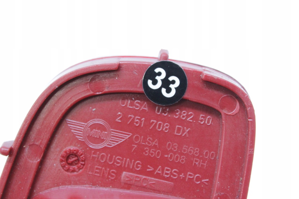 фото №4, Лампа задняя противотуманная бампера правая mini r56 r57 r58 r59 2751708