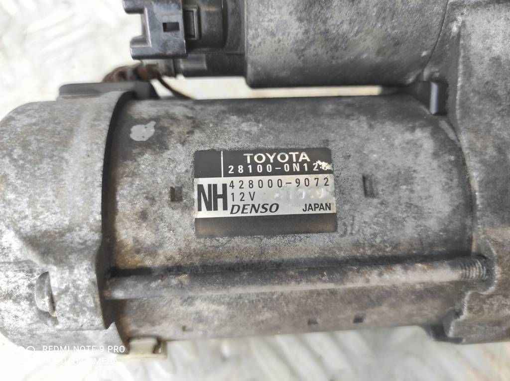 фото №7, Toyota auris ii yaris iii 1.4 дизель d4d 1nd-tv стартер desno 281000n120