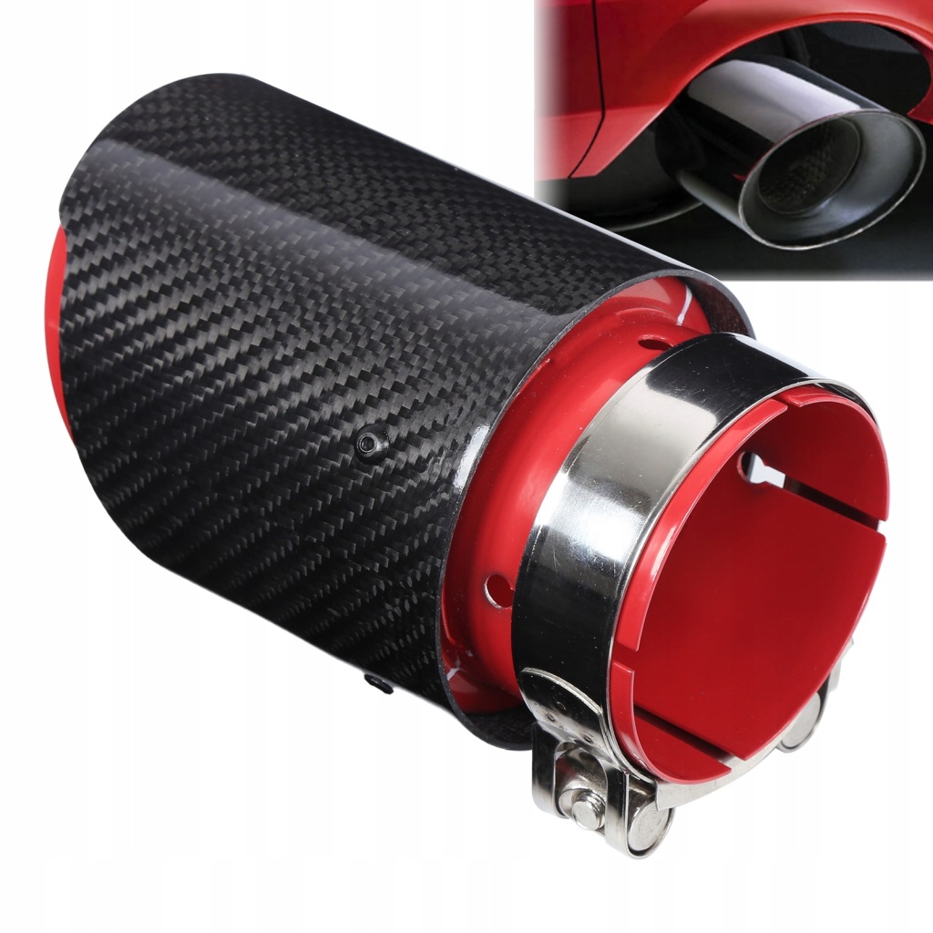 фото №11, Наконечник декоративная глушителя овальный накладка 80-101mm