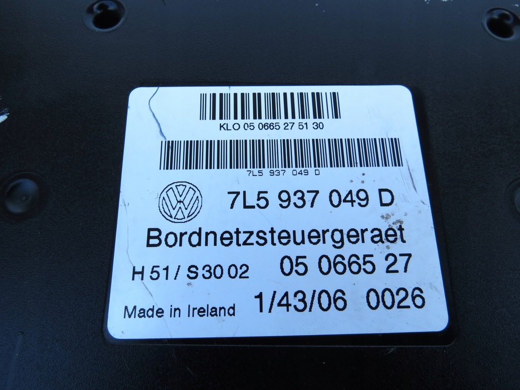 фото №7, Модуль блок керування комфорту 7l5937049d porsche cayenne 7l