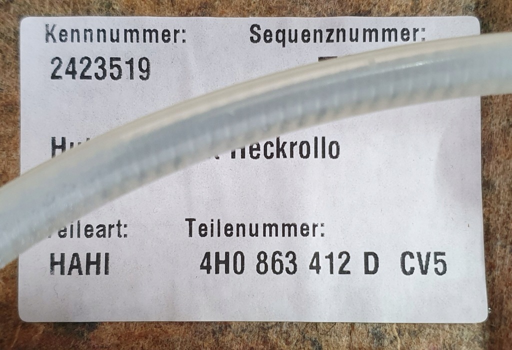 фото №7, Шторка czarna audi a8 4h d4 4h0863412d cv5