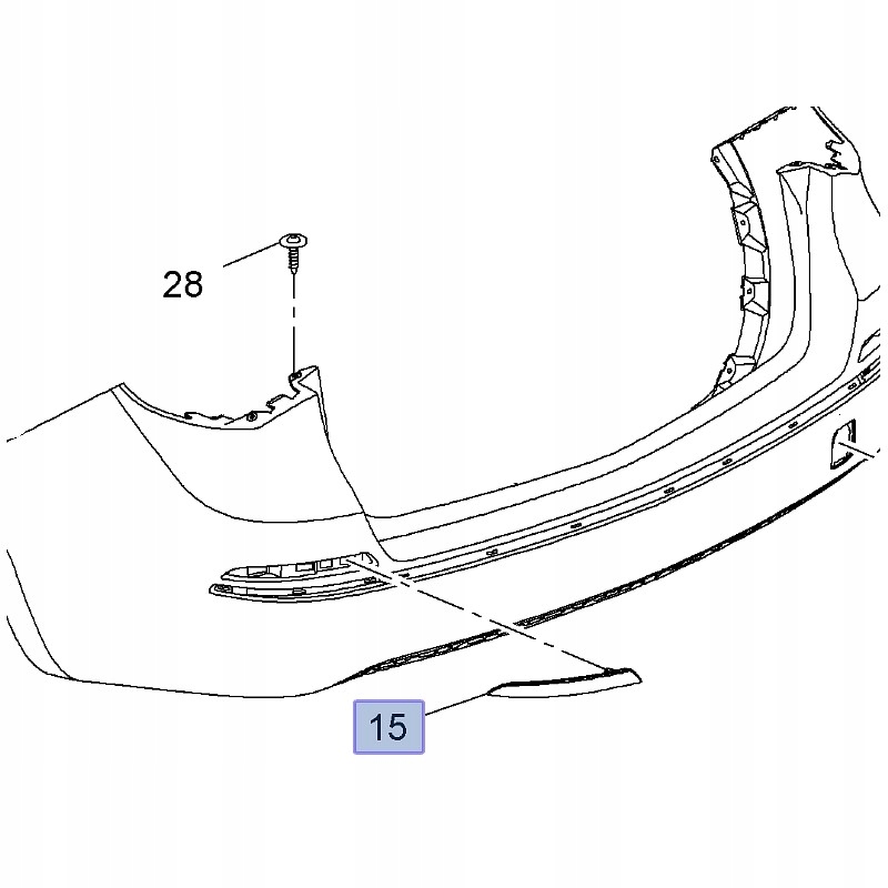 фото №7, Отражатель бампера левый задняя задний opel astra iv j lift 12- kombi 13370756