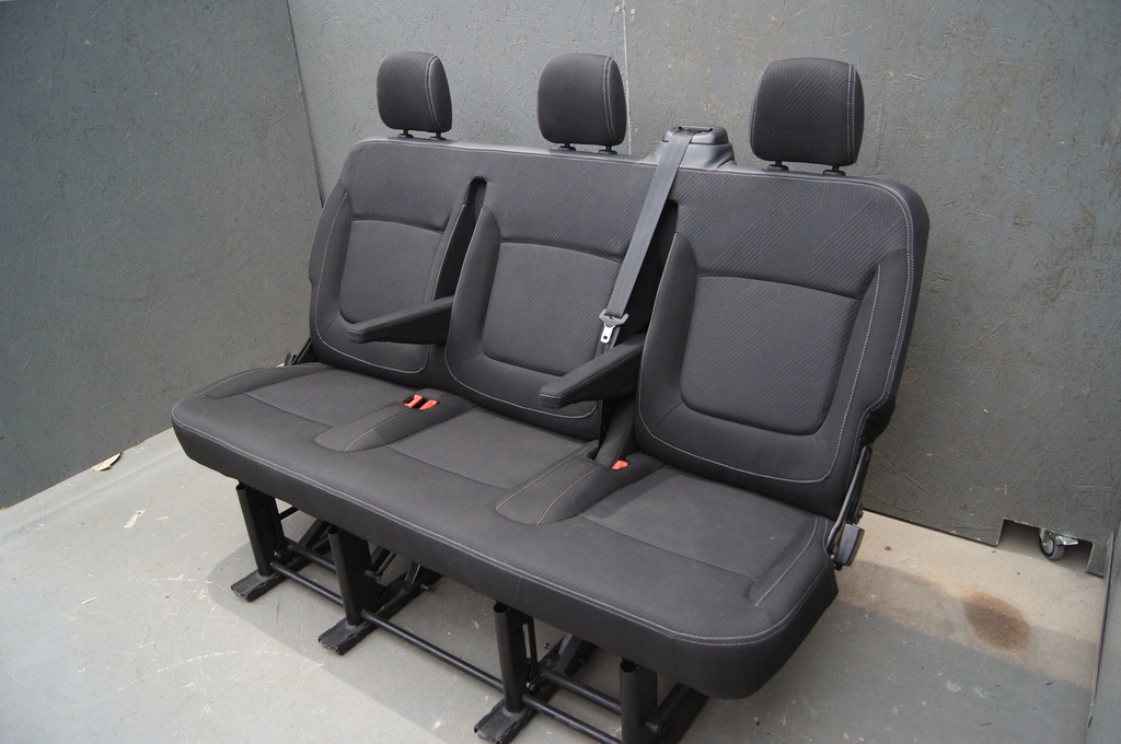фото №12, Renault trafic iii сидіння лавка ii iii ряд dwa ряди
