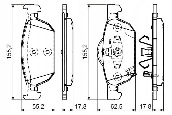 фото №14, Тормозные колодки тормозные bp1291 honda accord ix 08 szt bosch
