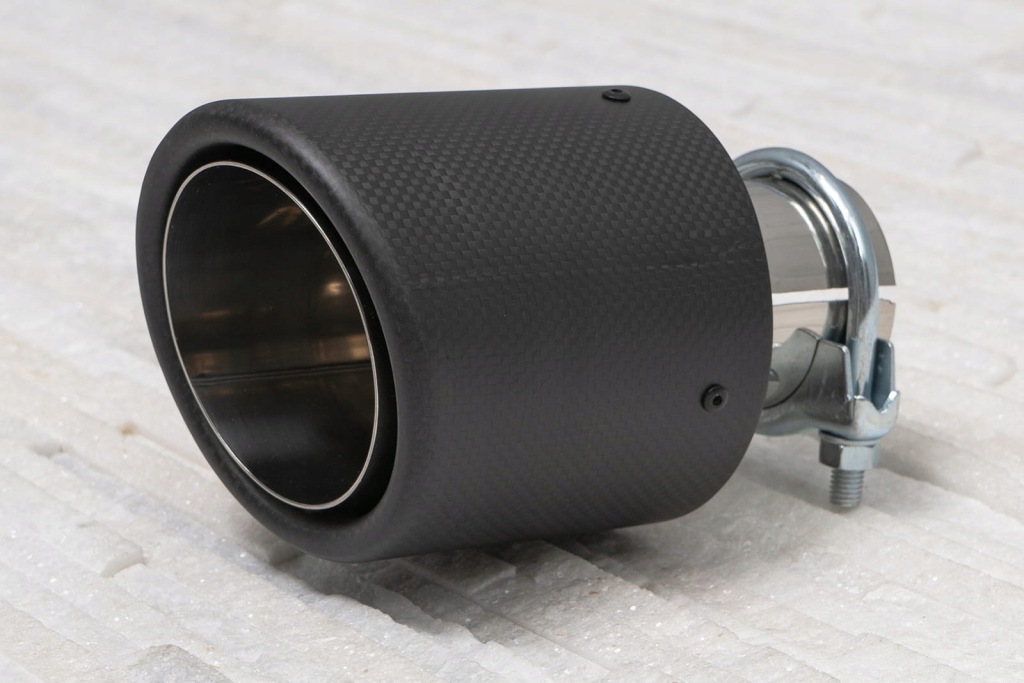 Тюнінгова наконечник вихлоп 2" 54 mm карбон Зі Шроту