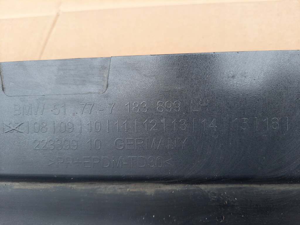 фото №10, Левая молдинг накладка порог bmw 7 f01 7183899