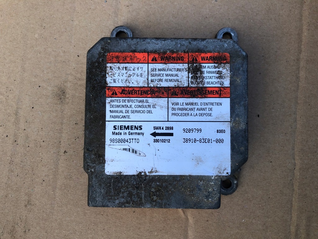 фото №1, Модуль блок управления подушка безопасности suzuki wagon r+ 9209799