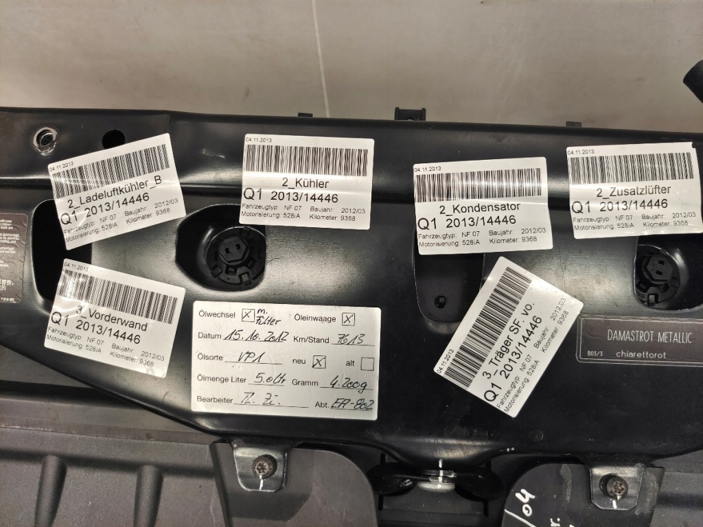 фото №13, Bmw f07 pas передній радіатор вентилятор 528i