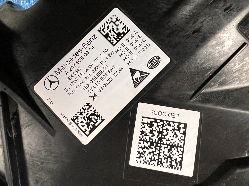фото №5, Mercedes bklasa w247 левая лампа full led performance