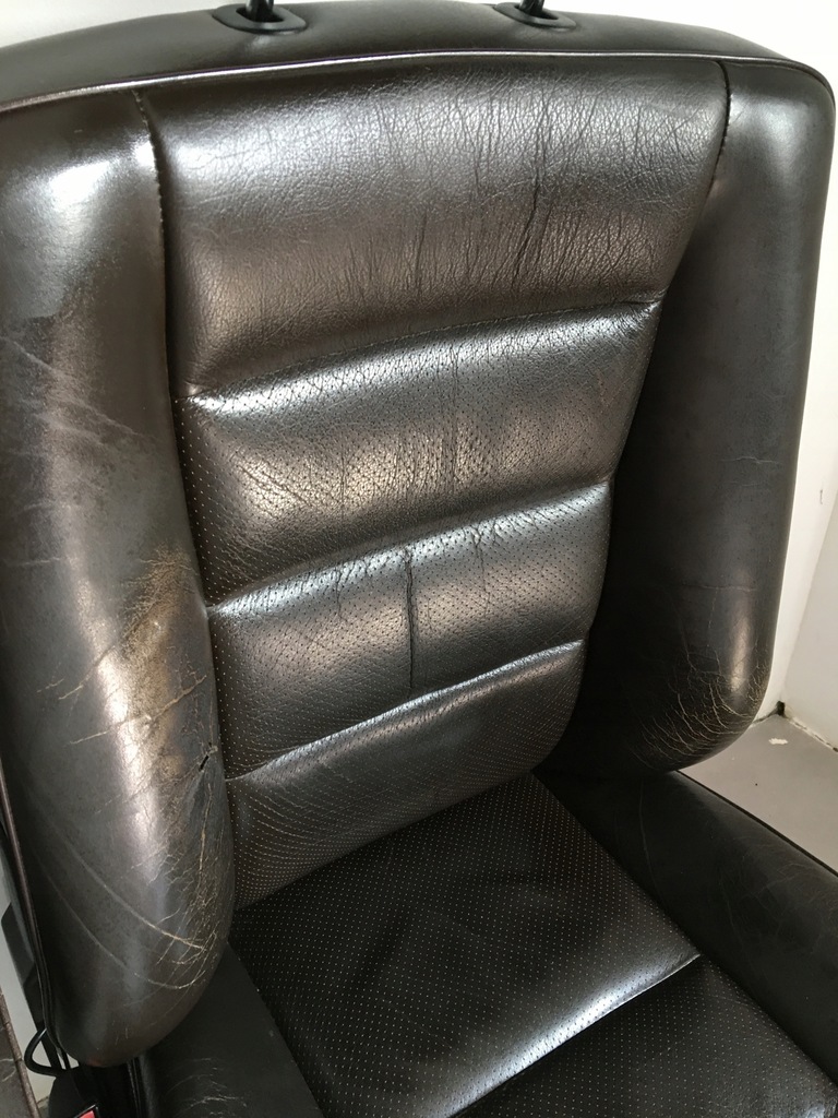 фото №13, Обивка кожаный сиденья заднее сиденье обшивки кожа коричневая mercedes w124 sedan