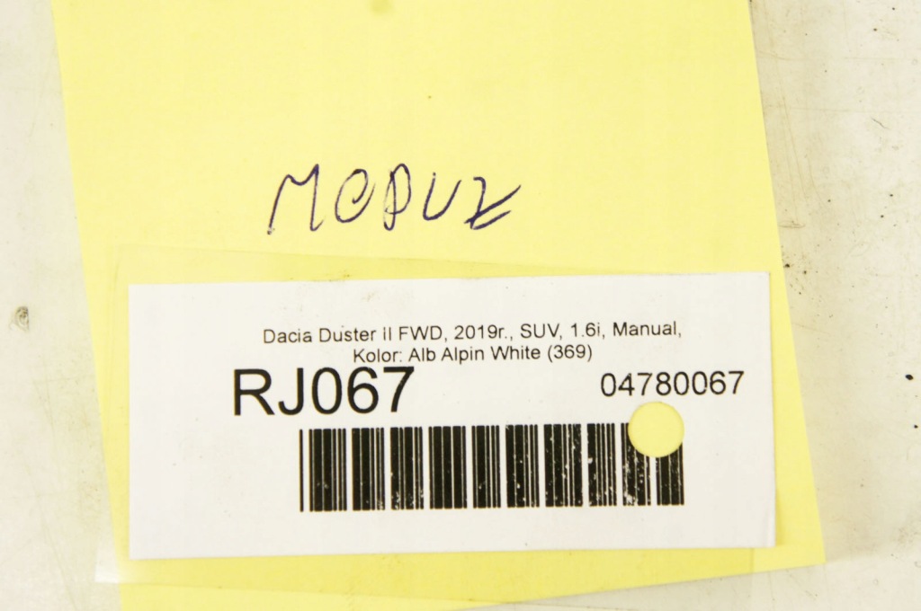 Rj067 dacia duster 2 модуль кузов bcm 2675974-1 2320679-1 2320666-1 Недорого