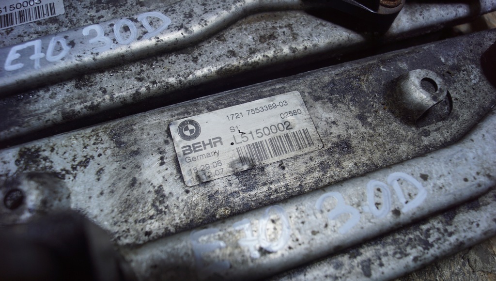 фото №5, Bmw x5 e70 радиатор масла 3.0d 7553389