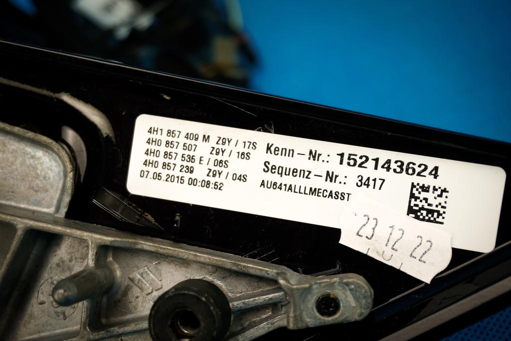 фото №6, Кронштейн зеркало наружный левый audi a8 s8 4h 4h1857409m