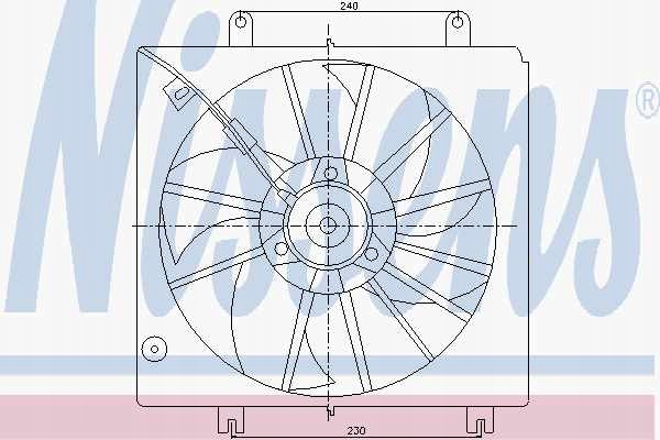 фото №1, Nissens 85046 вентилятор, охолодження двигуна