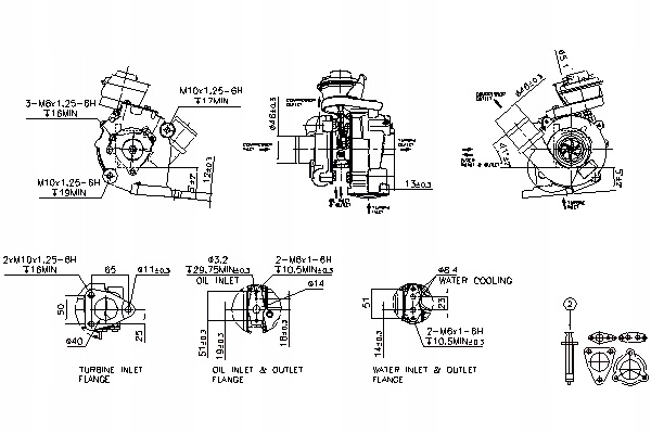 фото №1, Nissens турбонагнітач toyota avensis verso previa ii 2.0d