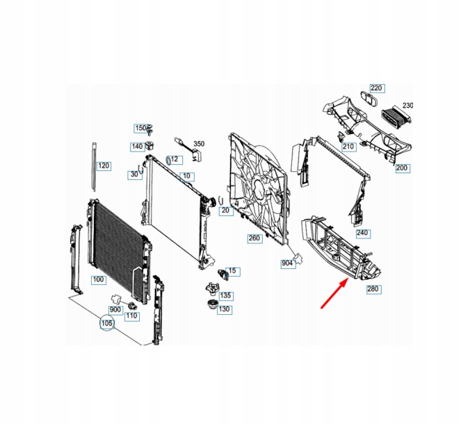 фото №7, Mercedes-benz glk-class x204 шланг воздуха радиатора a2045052730