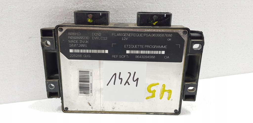 фото №1, Citroen xsara 1.9 d бортовий комп'ютер двигуна #1424