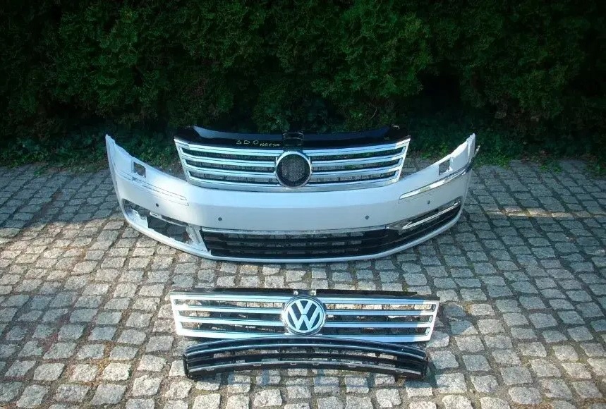 фото №6, Vw phaeton lift перед бампер передний новый решётка радиатора ew. w12 i la7w