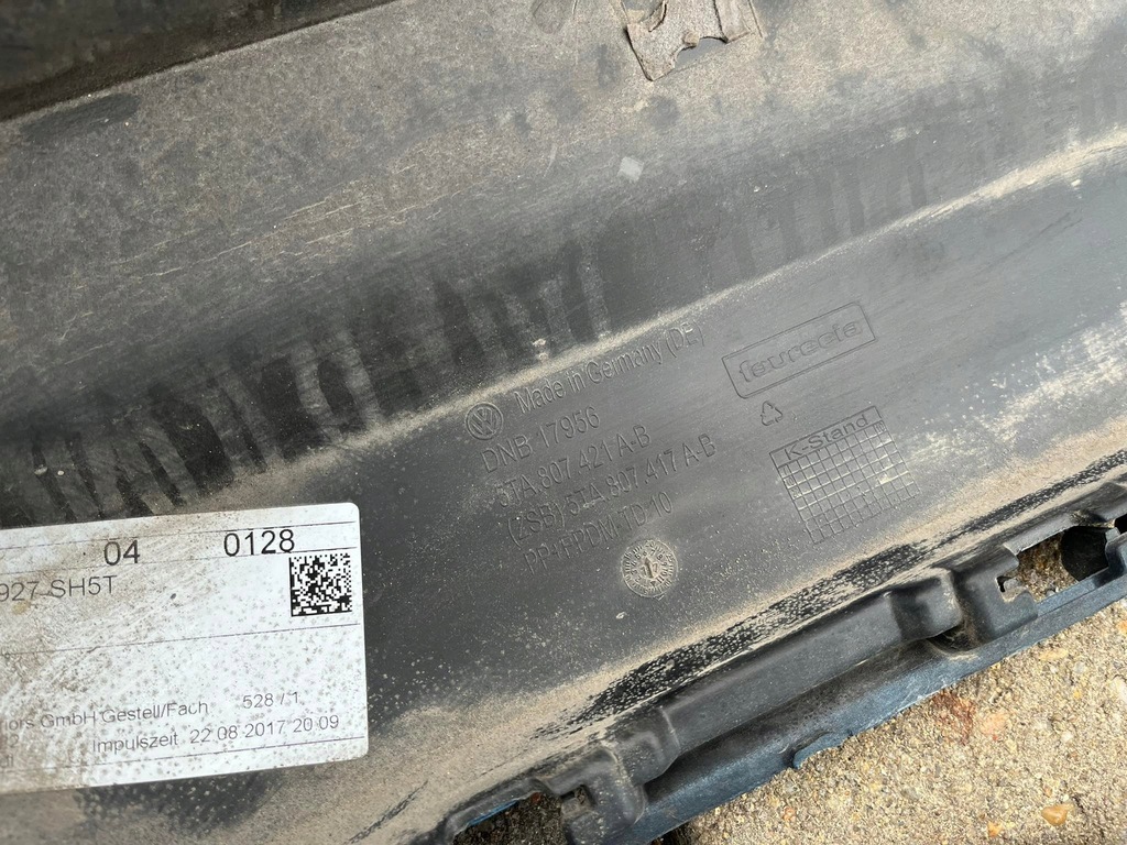 фото №9, 5ta807421a-b бампер задня задній vw touran iii