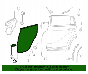 фото №6, Toyota highlander прокладка дверь левая задняя задняя 2020- 67872-0e080 oem