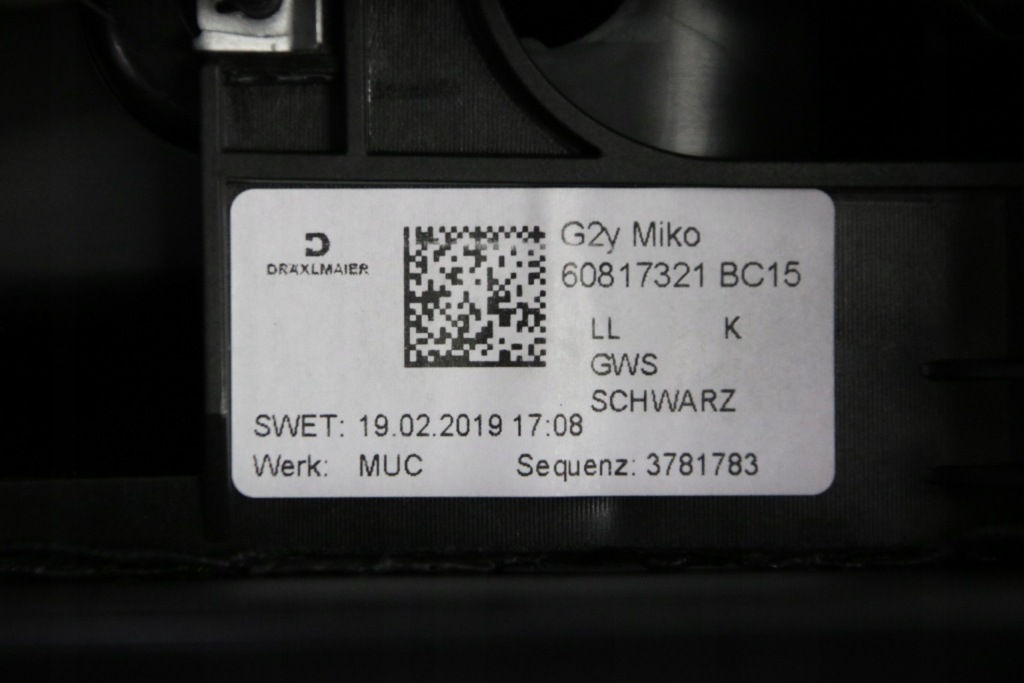 фото №11, Bmw g20 g21 тунель середній підлокітник чорний