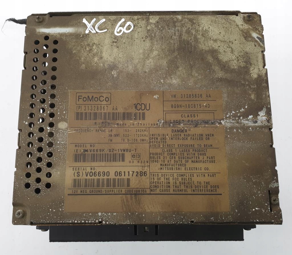 фото №3, Радіо cd volvo xc60 31285836aa