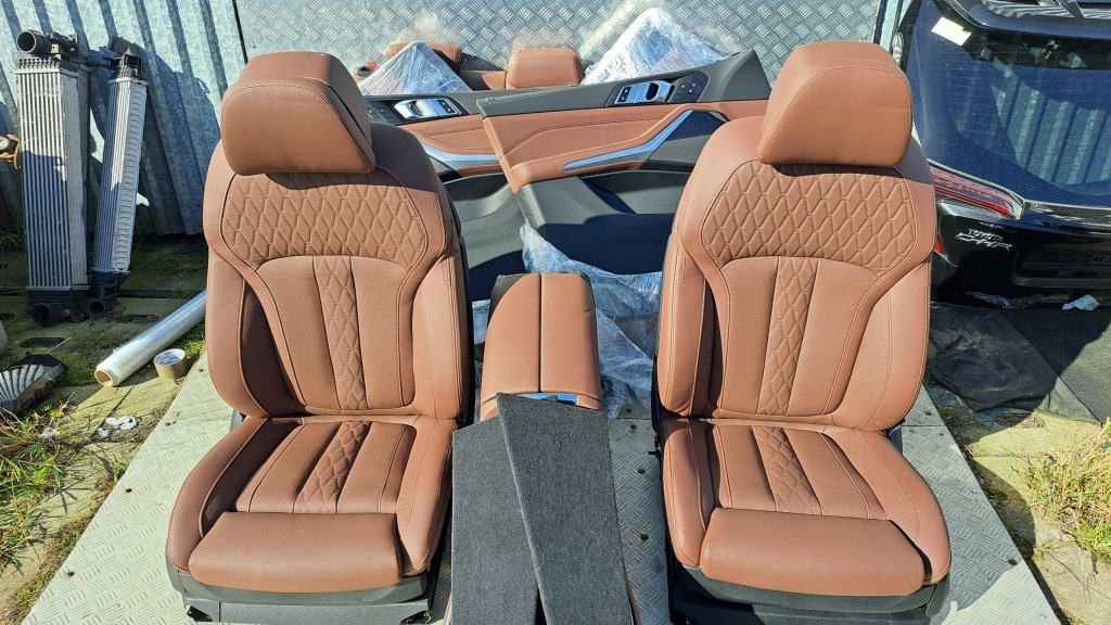 фото №9, Bmw x5 g05 lift 2023 rok сиденье сиденья обивка merino coffee nowe