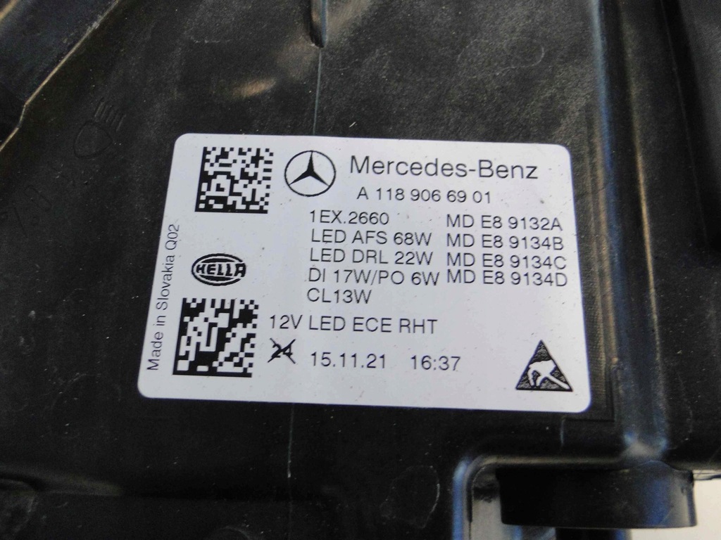 фото №16, Mercedes cla 118 лампа передня ліва multibeam led