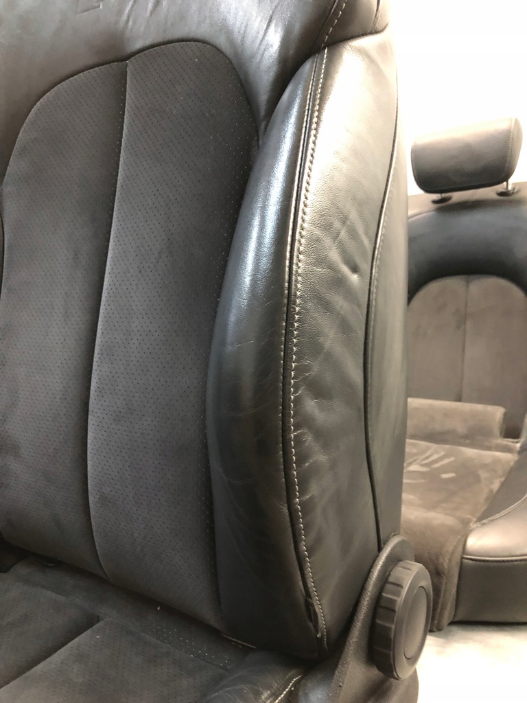 фото №6, A6 c7 s line сидіння ковші шкіра+ alcantara підігрів комплект