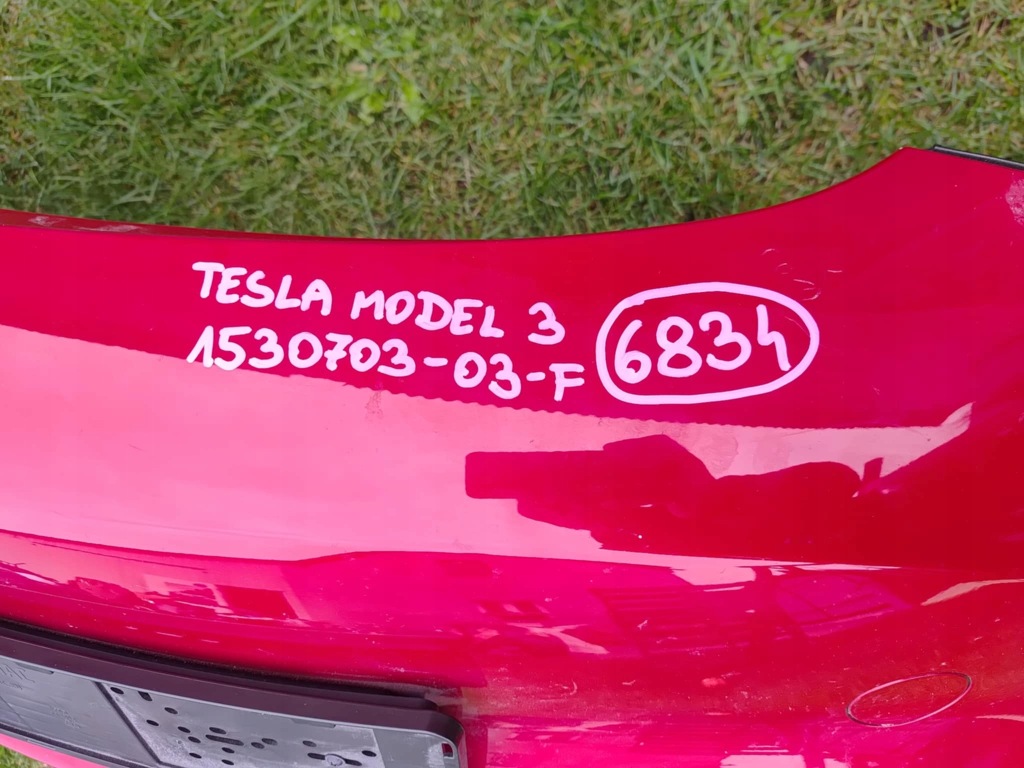 Tesla model 3 бампер перед передний противотуманные фары bez отверстий на pdc 6834 Цена