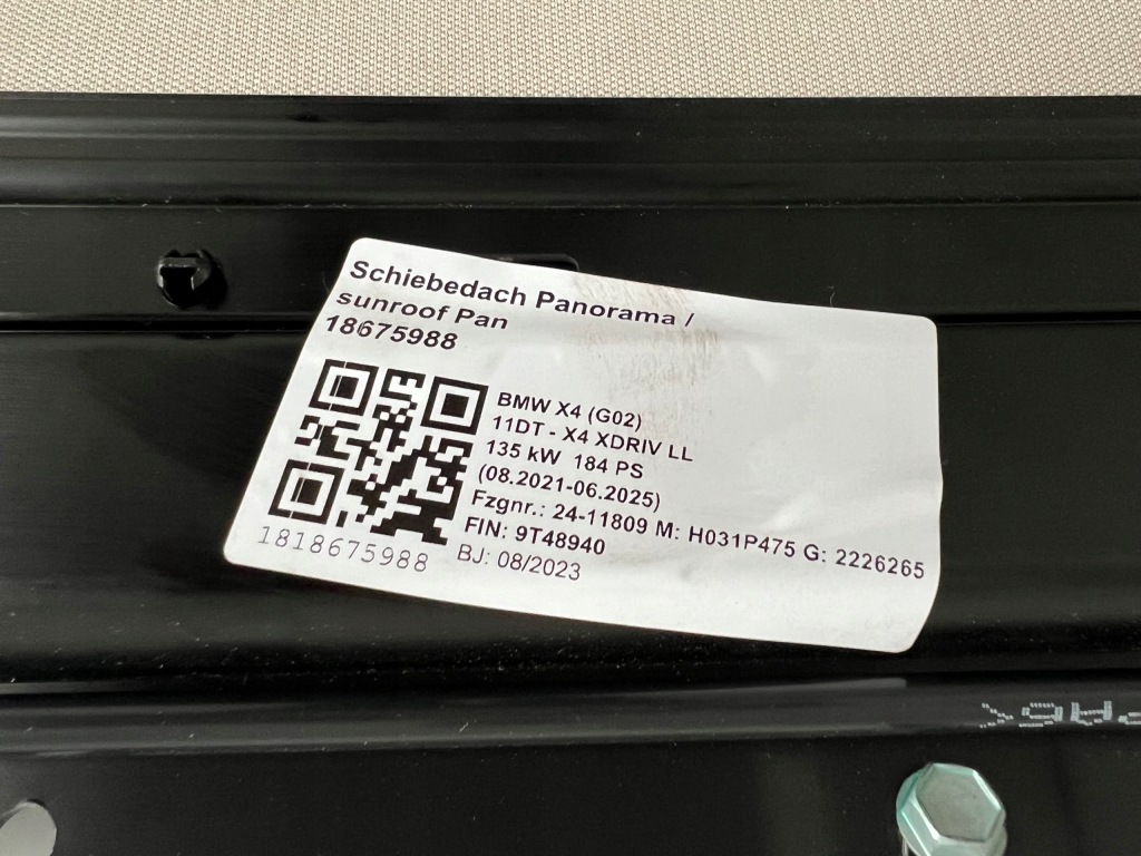 фото №9, Bmw x4 g02 панорама скляний дах sunroof люк новий oem 7487251