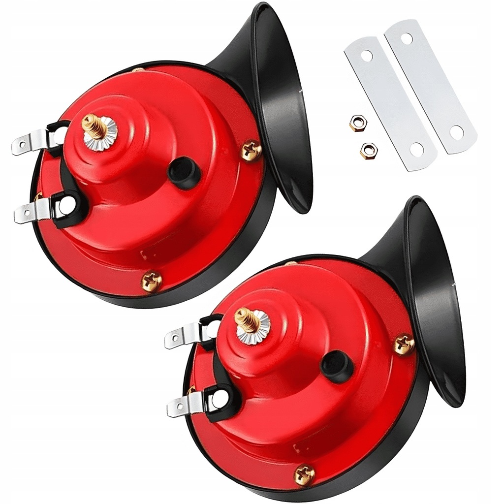 фото №12, Сигнал червяк 12v клаксон автомобильный сигнал звуковой dwutonowy 300 db