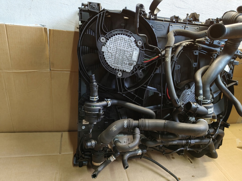 фото №10, Range rover sport ii lift l494 радіатор радіатор комплект вентилятор