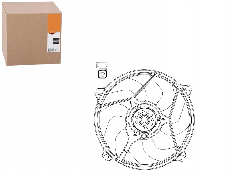 фото №1, Nrf вентилятор радіатора citroen xsara picasso 99-