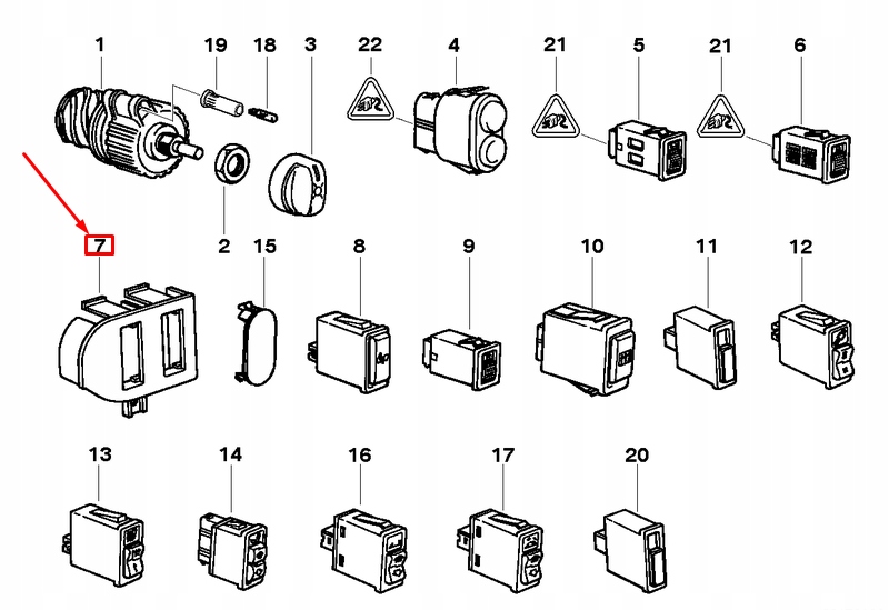 фото №7, Защита регулятор освещение bmw 3 e36 63128353004 8353004 оригинальная