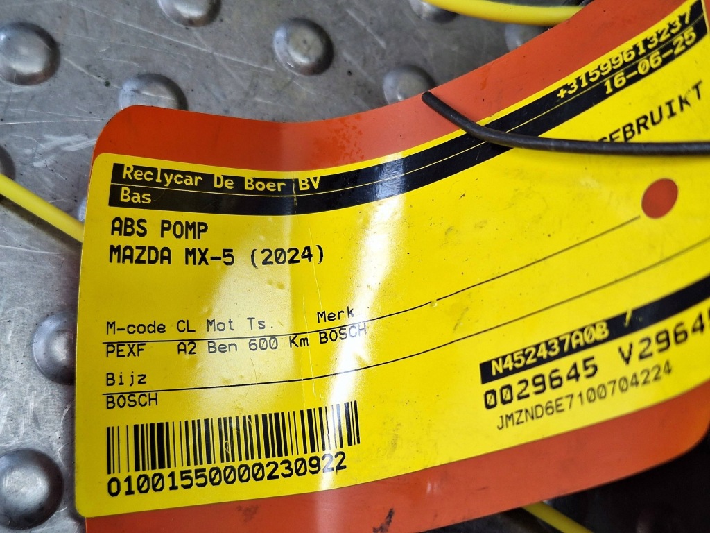 фото №11, Насос блок керування abs n452437a0b 0265310588 mazga mx-5 2.0 skyactiv g-184 16v