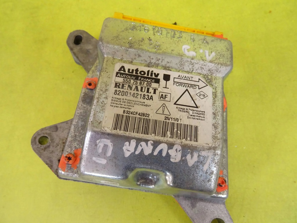 фото №1, Модуль датчик подушка безпеки renault laguna ii 550758700 nr1318