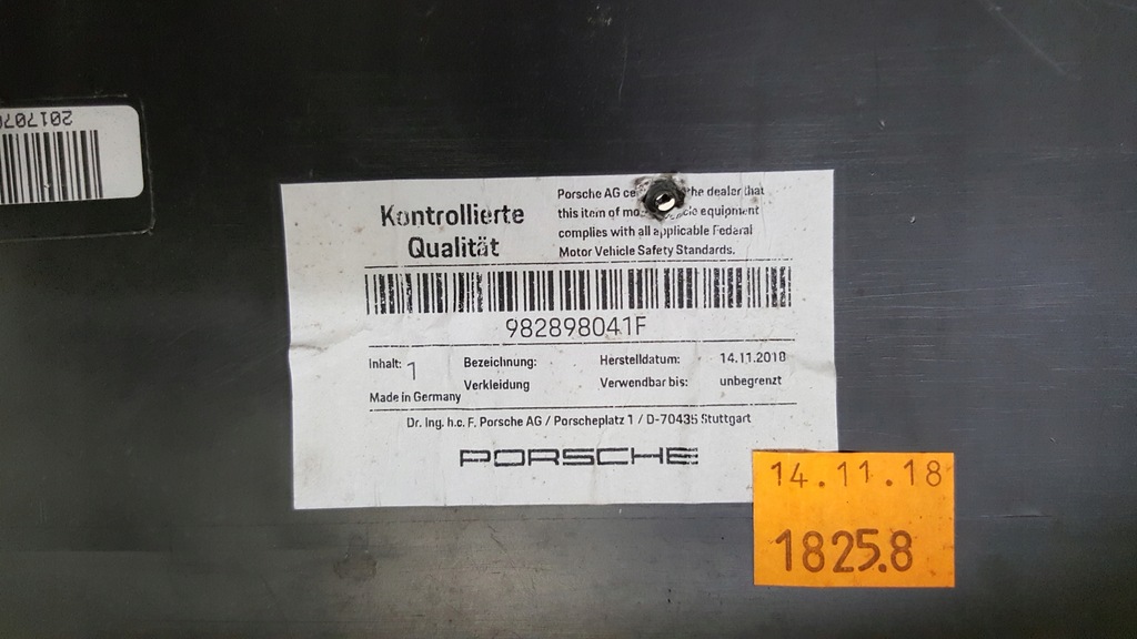 фото №10, Porsche 982 gts cayman boxter бампер перед