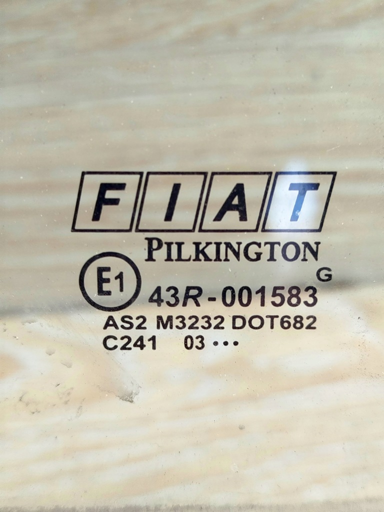 фото №3, Стекло боковая дверь левый задняя fiat panda ii