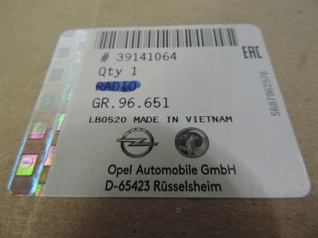 фото №6, Радио opel zafira c nowe 39141064