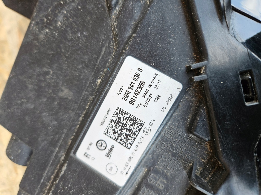 фото №13, Лампа правый перед vw t-cross europa 2gm941036b