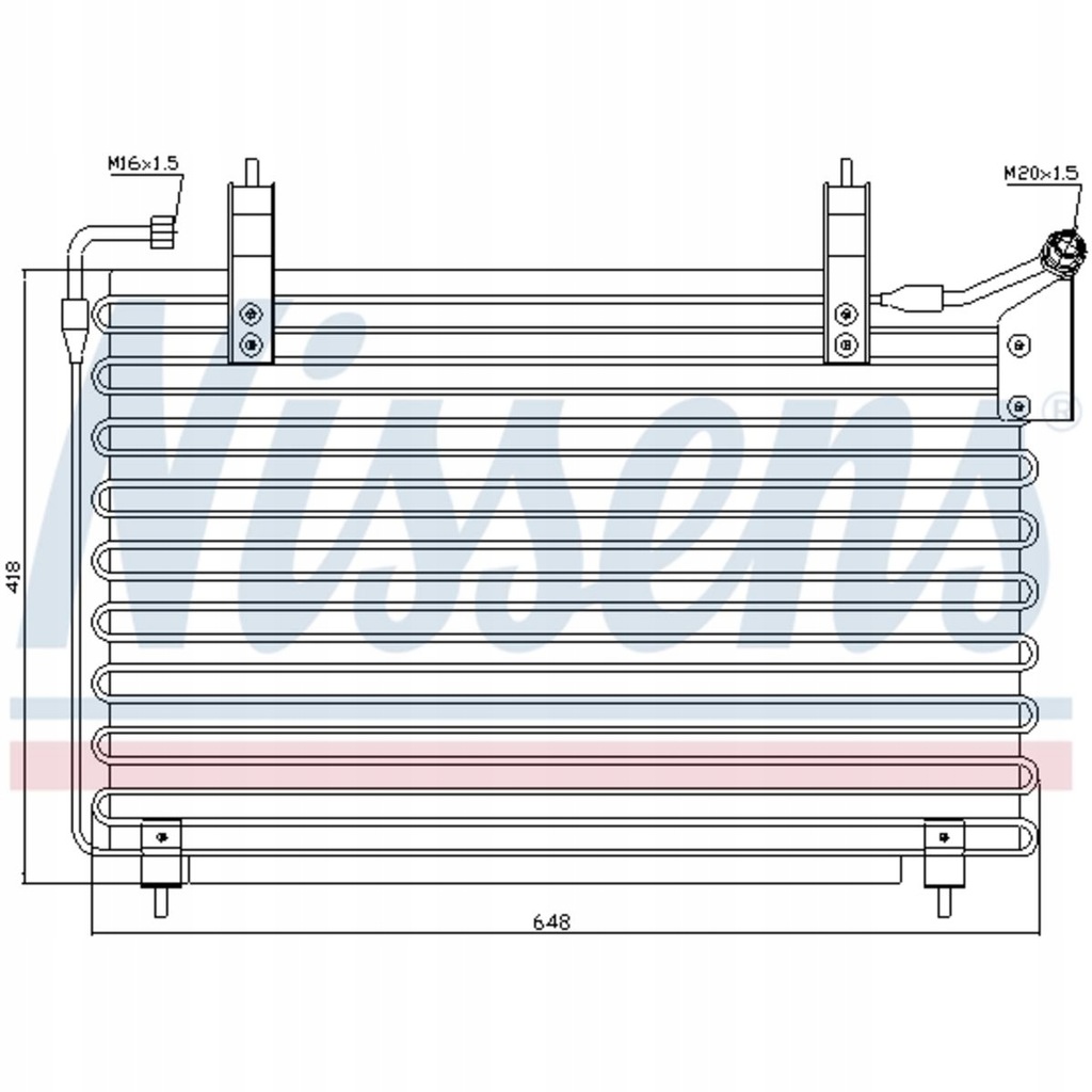 фото №1, Конденсатор кондиционера jaguar xj 94-97