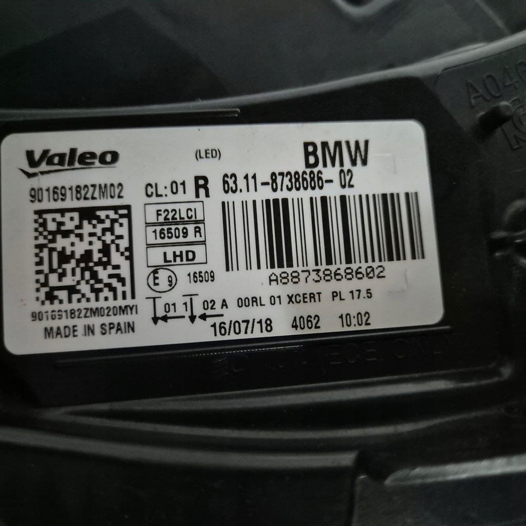 фото №10, Bmw 2 f22 m2 adapive lift лампа права full led eu